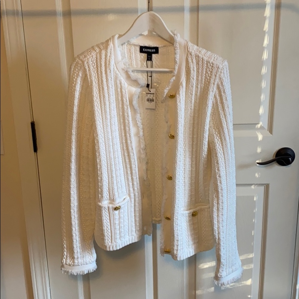 EXPRESS Chic Cable-Knit Jacket - Picture 2 of 5